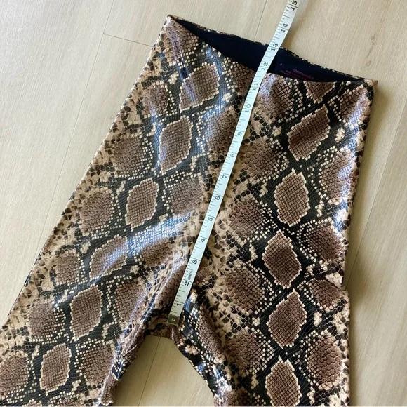 Commando Faux Leather Snakeskin Print Leggings size S - Picture 5 of 6
